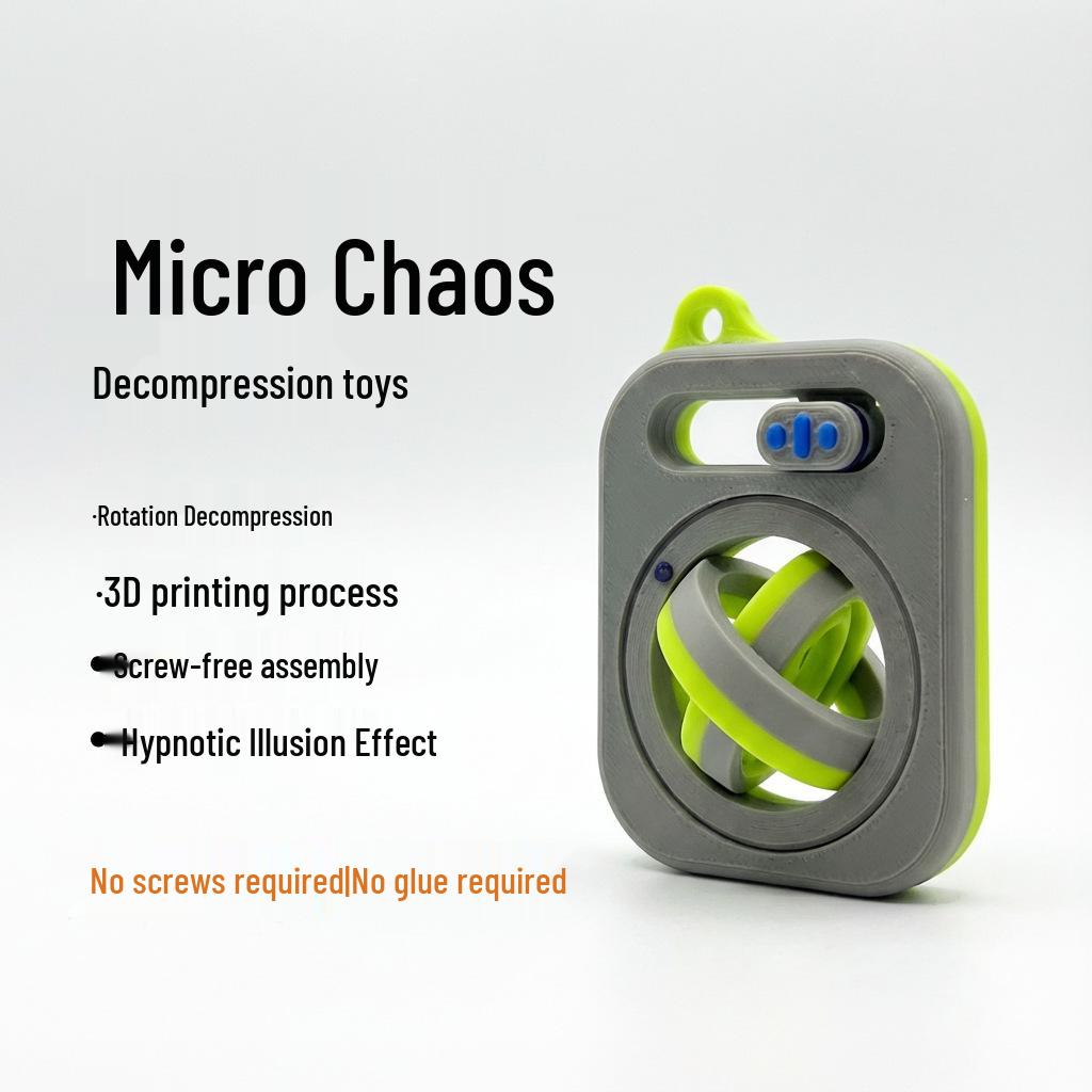 3D Printed Micro Chaos Decompression Pendant - Creative Office Slacking EDC Toy
3D Printed Micro Chaos Decompression Pendant - Creative Office Slacking EDC Toy