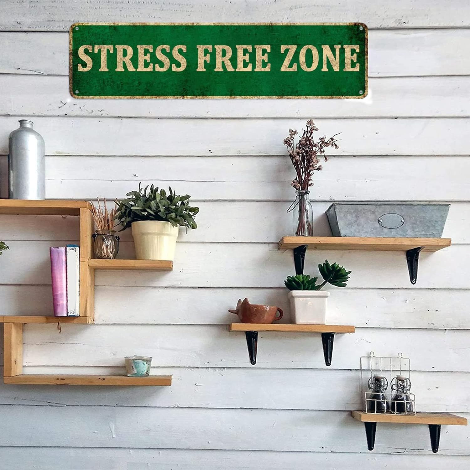 KIOZIY Tin Sign Stress Free Zone Rustic Lake Beach House Cottage Cabin Metal Signs 4 x 16 Chill Out Zone
KIOZIY Tin Sign Stress Free Zone Rustic Lake Beach House Cottage Cabin Metal Signs 4 x 16 Chill Out Zone