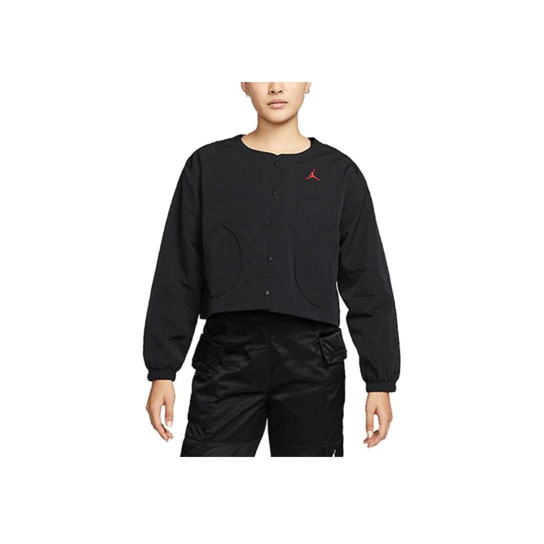 Jordan Ss22 Спортивная тренировочная повседневная куртка Женские куртки Черные DN4417-010 M