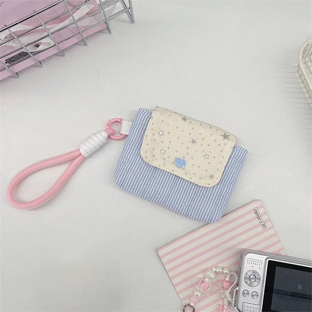 Kawaii Mini Earphone Storage Bag Star Snap Button Sanitary Pads Bag Stripe Wallet For Women Girls
Kawaii Mini Earphone Storage Bag Star Snap Button Sanitary Pads Bag Stripe Wallet For Women Girls