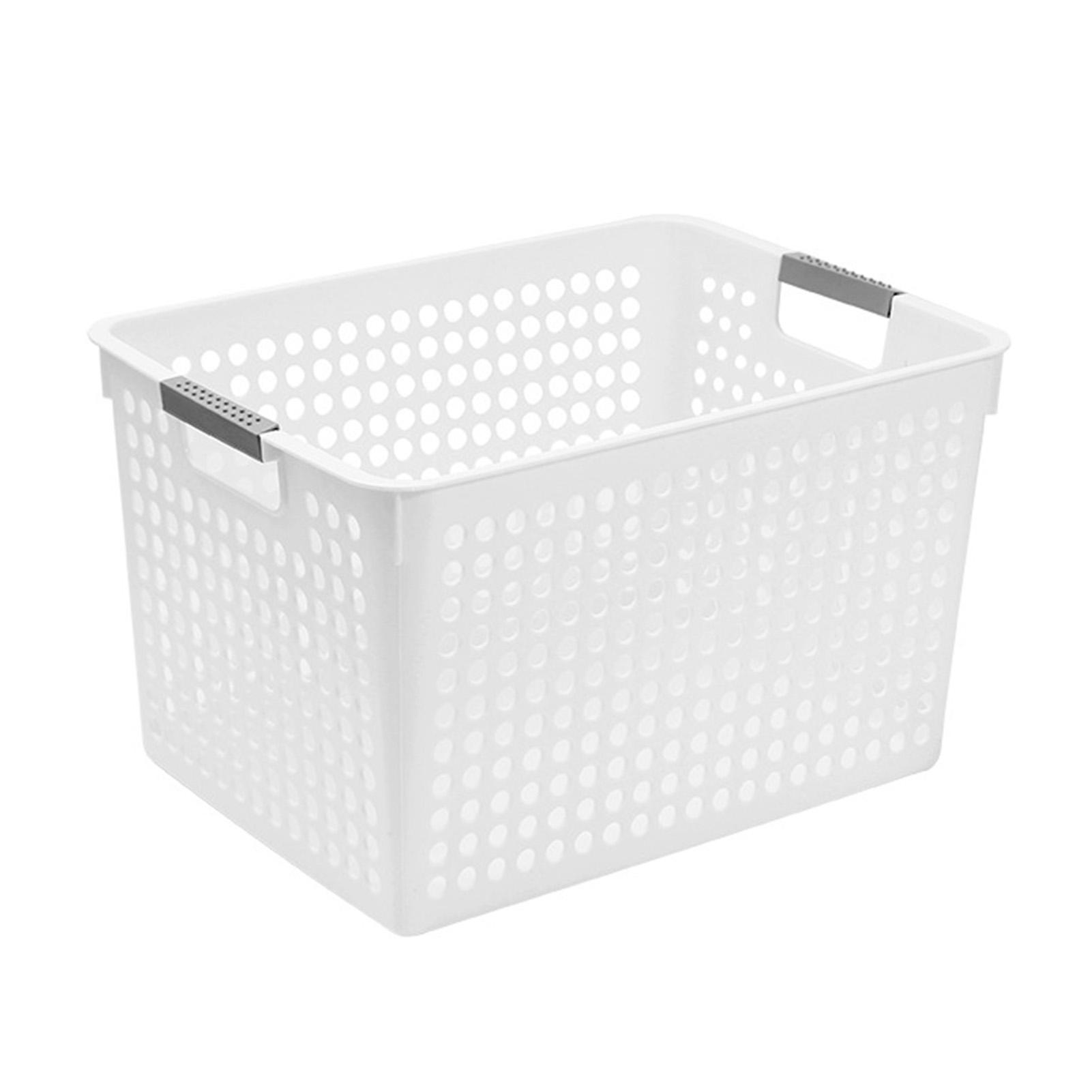 Пластиковая корзина для хранения Многофункциональная Нескользящая ручка Полая корзина для организации мелочей, игрушек, закусок
Пластиковая корзина для хранения Многофункциональная Нескользящая ручка Полая корзина для организации мелочей, игрушек, закусок