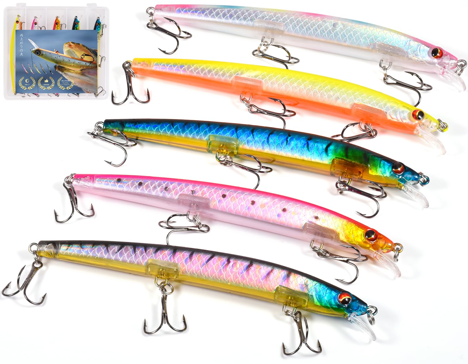 Fish Sea Bass Lure Minnow Floating Slim Minnow 135mm 15g Hooking for Sea Sea and Sea Bass and Night Fishing After-rain Long-Distance Bass, Bass,
Fish Sea Bass Lure Minnow Floating Slim Minnow 135mm 15g Hooking for Sea Sea and Sea Bass and Night Fishing After-rain Long-Distance Bass, Bass,