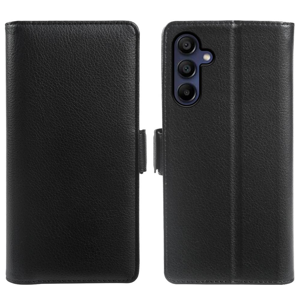 For Samsung Galaxy A15 4G / A15 5G Wallet Case with Dual Magnetic Clasp Litchi Textured Leather Flip Stand Phone Cover
For Samsung Galaxy A15 4G / A15 5G Wallet Case with Dual Magnetic Clasp Litchi Textured Leather Flip Stand Phone Cover