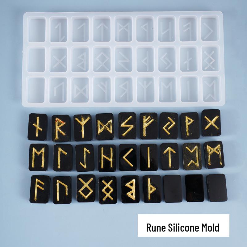 Poppy Creative Crystal Resin Rune Letters Silicone Mold for Cakes
Poppy Creative Crystal Resin Rune Letters Silicone Mold for Cakes