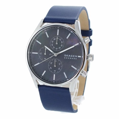 Skagen Men s Holst Chronograph Watch, Black Shell, Blue, Waterproof, SKW6653
Skagen Men s Holst Chronograph Watch, Black Shell, Blue, Waterproof, SKW6653