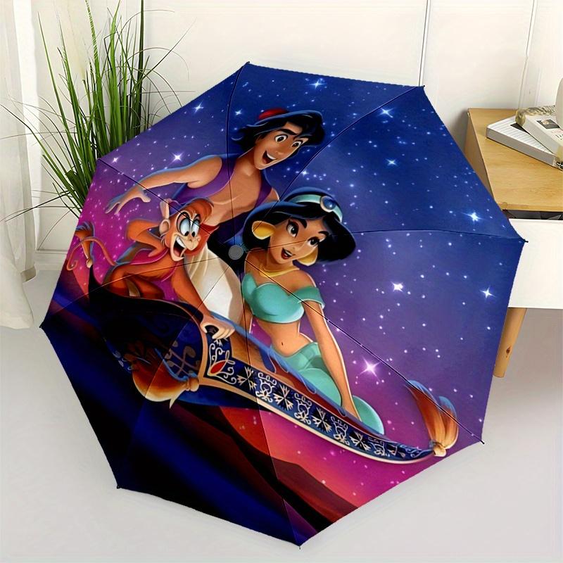 1pc Aladdin Princess Jasmine Pattern Beautiful Looking Automatic Folding Umbrella, 3 Folding, 8 Pole Frame Design, Durable and Suitable for
1pc Aladdin Princess Jasmine Pattern Beautiful Looking Automatic Folding Umbrella, 3 Folding, 8 Pole Frame Design, Durable and Suitable for