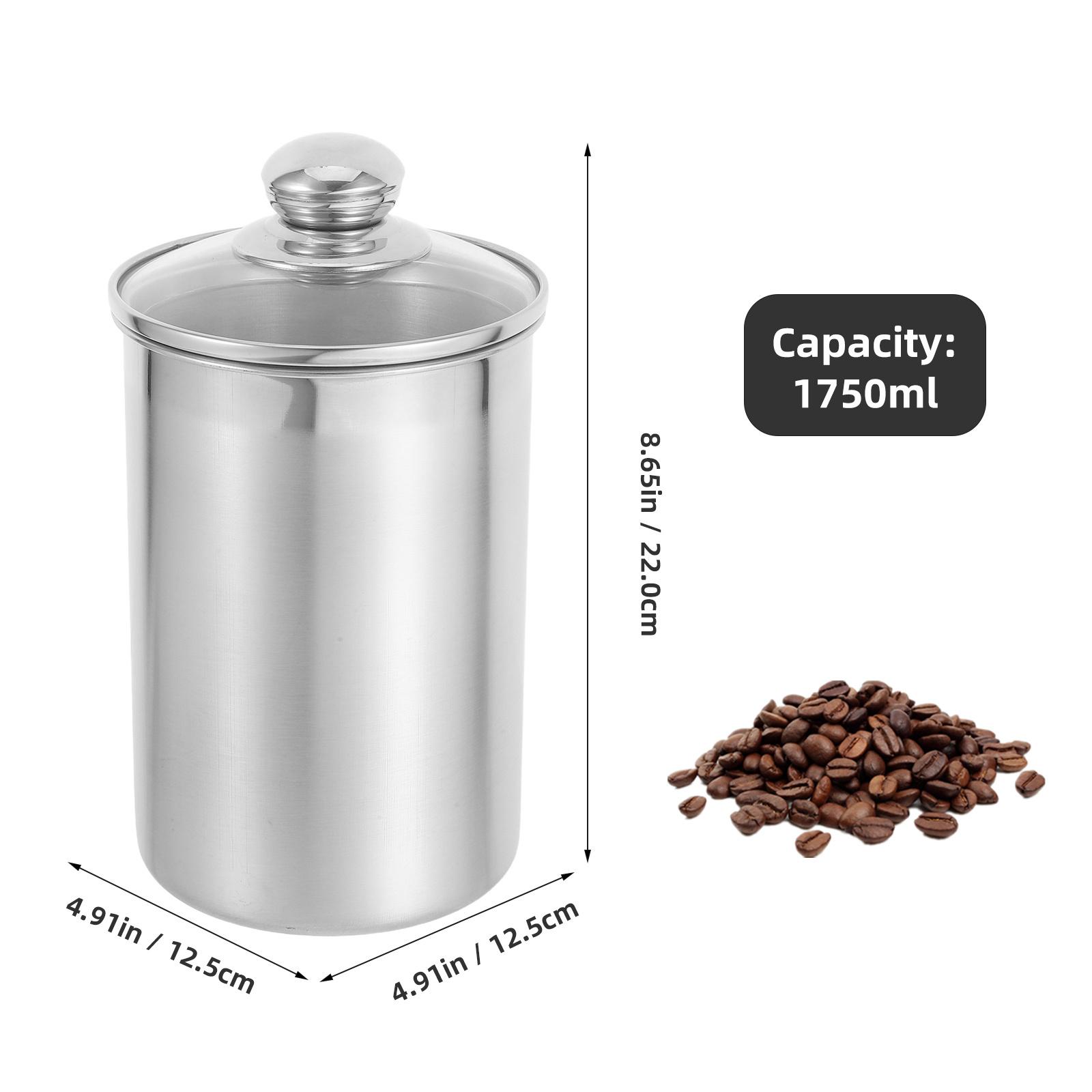 700Ml Food Storage Jar Stainless Steel Airtight Container Transparent Lid Bpa-Free For Coffee Beans Tea Snacks Dry Goods Sealed 12.5x12cm
700Ml Food Storage Jar Stainless Steel Airtight Container Transparent Lid Bpa-Free For Coffee Beans Tea Snacks Dry Goods Sealed 12.5x12cm