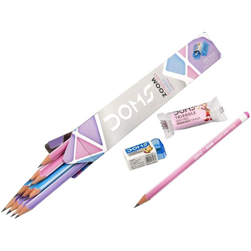 Doms Zoom Triangle Wooden Pencils School Stationary Ultimate Dark Graphite, Pack Of 30 Pencil 1 count (Pack of 3) серый
Doms Zoom Triangle Wooden Pencils School Stationary Ultimate Dark Graphite, Pack Of 30 Pencil 1 count (Pack of 3) серый