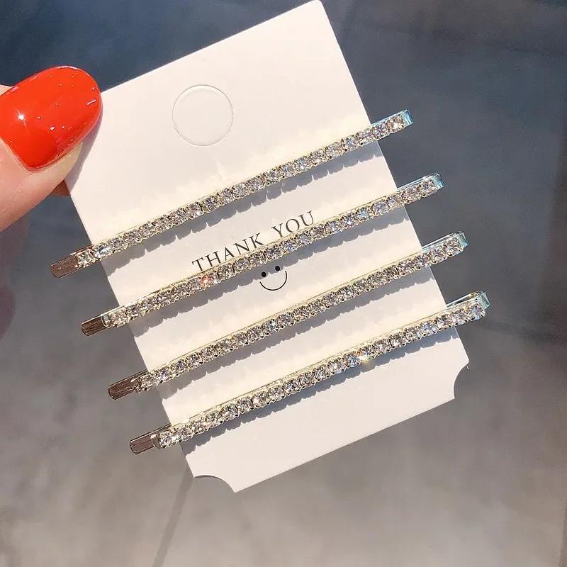 3/4PCS Sparkling One Word Clip Hair Accessories for Women Fresh Sweet Versatile Simple and Fashionable Style Hairband Clip Set
3/4PCS Sparkling One Word Clip Hair Accessories for Women Fresh Sweet Versatile Simple and Fashionable Style Hairband Clip Set