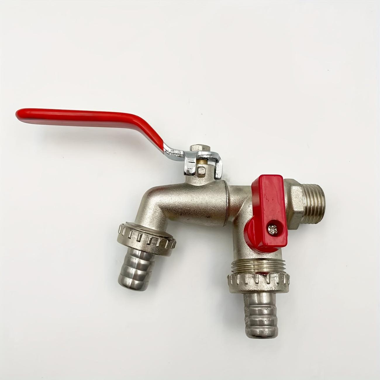 1pc Country Style Double Socket Garden Water Pipe Faucet, 304 Stainless Steel, Single Hole Mount, Universal Thread 1pc
1pc Country Style Double Socket Garden Water Pipe Faucet, 304 Stainless Steel, Single Hole Mount, Universal Thread 1pc