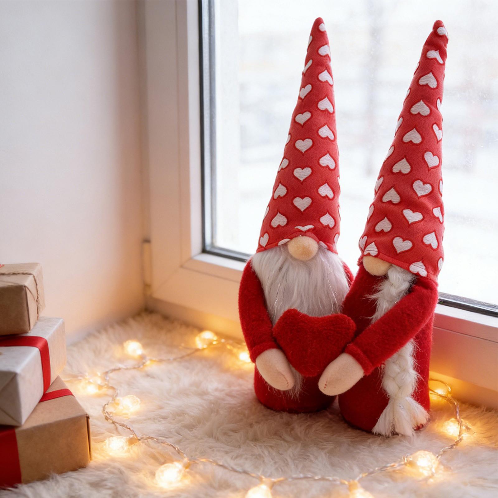 Rudolph Faceless Doll, Dwarf Double Heart Doll Figurine, Valentine s Day Gift Plush Toy. One Size
Rudolph Faceless Doll, Dwarf Double Heart Doll Figurine, Valentine s Day Gift Plush Toy. One Size