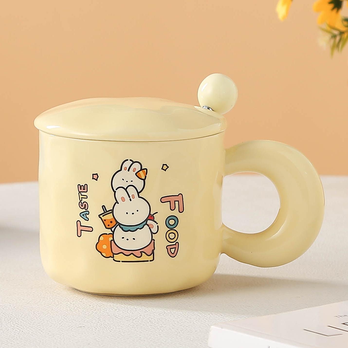 Милая молочная керамическая чашка Fufu с изображением животных, мультяшная с крышкой, ложка, чашка для воды, кофейная чашка, кружка для завтрака 301-400ml
Милая молочная керамическая чашка Fufu с изображением животных, мультяшная с крышкой, ложка, чашка для воды, кофейная чашка, кружка для завтрака 301-400ml