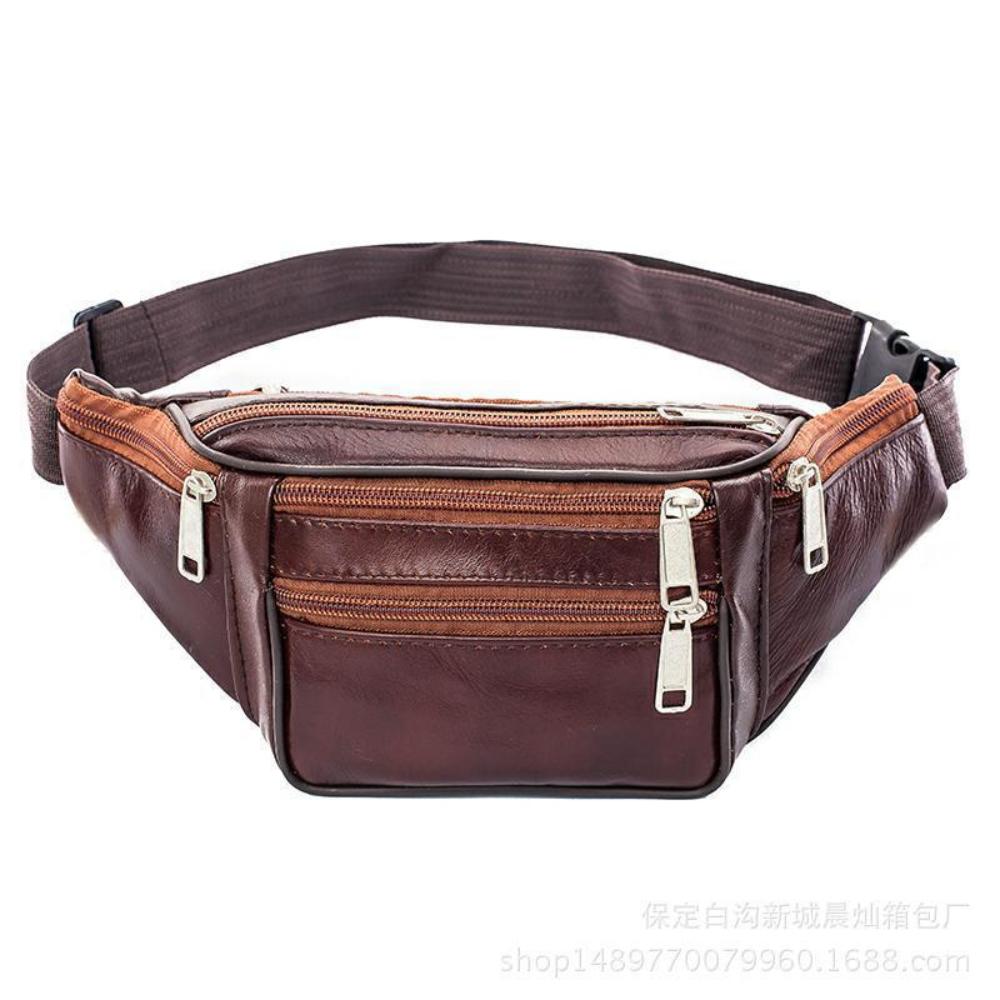 Men s Large Capacity Leather Texture Business Casual Waist Bag for Outdoor Cycling Travel Crossbody Bag коричневий
Men s Large Capacity Leather Texture Business Casual Waist Bag for Outdoor Cycling Travel Crossbody Bag коричневий