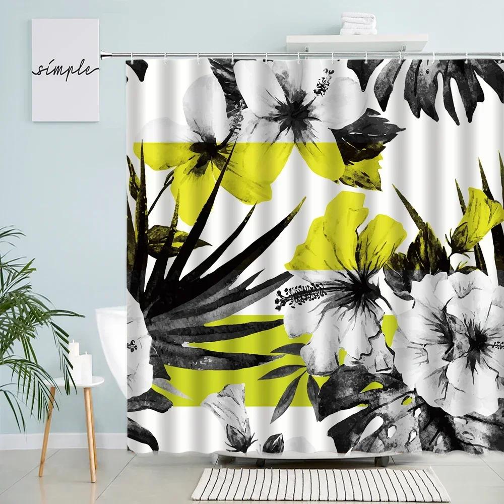 Tropical Monstera Palm Leaves Shower Curtains Watercolor Banana Leaf Green Plants Bath Curtain Waterproof Fabric Bathroom Decor 90x180cm-35x70in
Tropical Monstera Palm Leaves Shower Curtains Watercolor Banana Leaf Green Plants Bath Curtain Waterproof Fabric Bathroom Decor 90x180cm-35x70in
