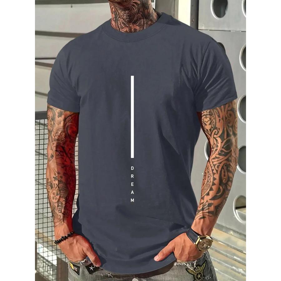 Хлопок Мужская летняя свободная футболка свободного кроя с принтом букв DREAM, облегающая, повседневная, спортивная, с круглым вырезом и короткими рукавами, из 100% хлопка S
Хлопок Мужская летняя свободная футболка свободного кроя с принтом букв DREAM, облегающая, повседневная, спортивная, с круглым вырезом и короткими рукавами, из 100% хлопка S