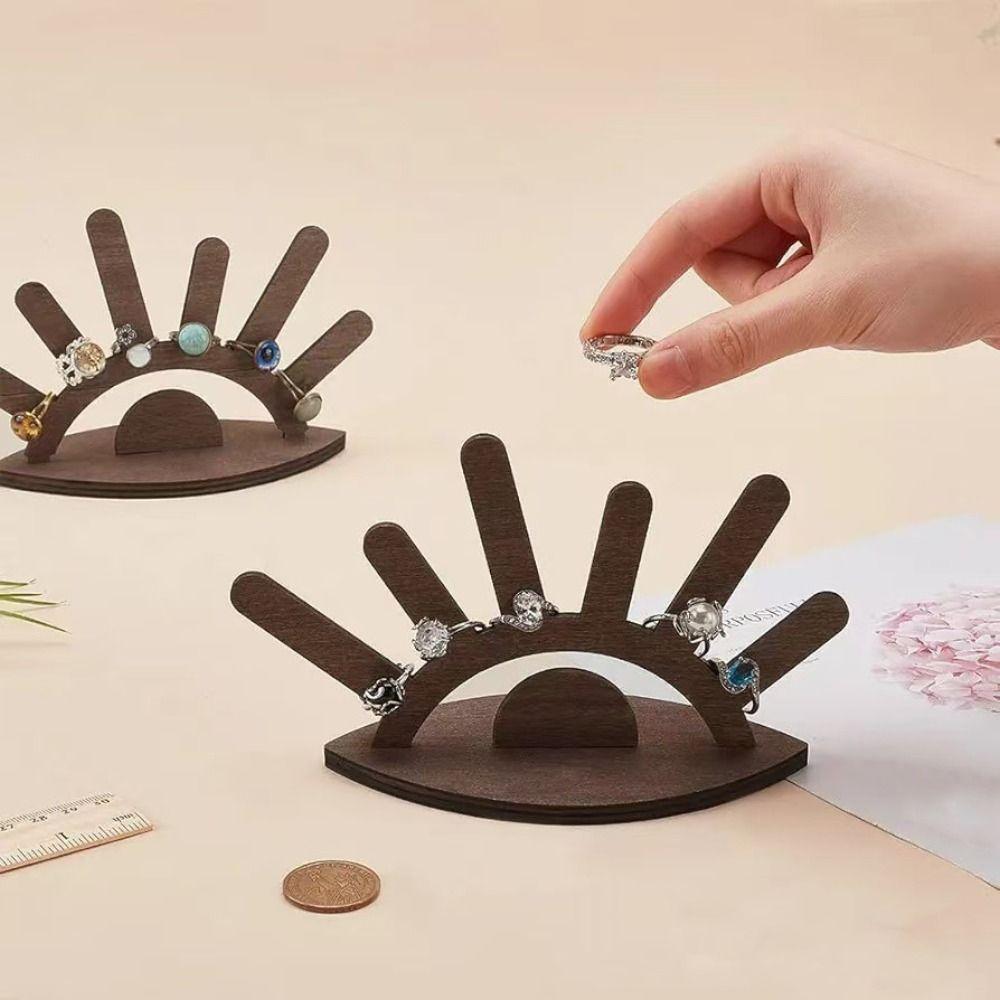 Storage Jewelry Display Stand DIY Ring Display Rack Durable Wooden Jewelry Holder Ornaments коричневий
Storage Jewelry Display Stand DIY Ring Display Rack Durable Wooden Jewelry Holder Ornaments коричневий