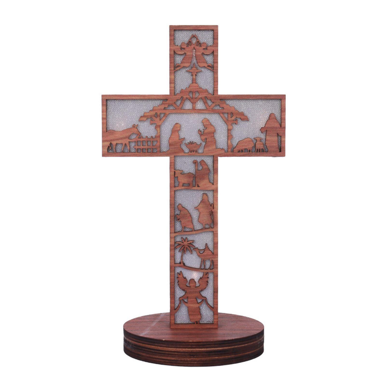 3D Christmas Wooden Nativity Scene With Warm Color Lamp Nativity Sets, Wooden Christmas Nativity Scene Ornament For Indoor, Tabletop, Christmas 27.5x15cm#1
3D Christmas Wooden Nativity Scene With Warm Color Lamp Nativity Sets, Wooden Christmas Nativity Scene Ornament For Indoor, Tabletop, Christmas 27.5x15cm#1