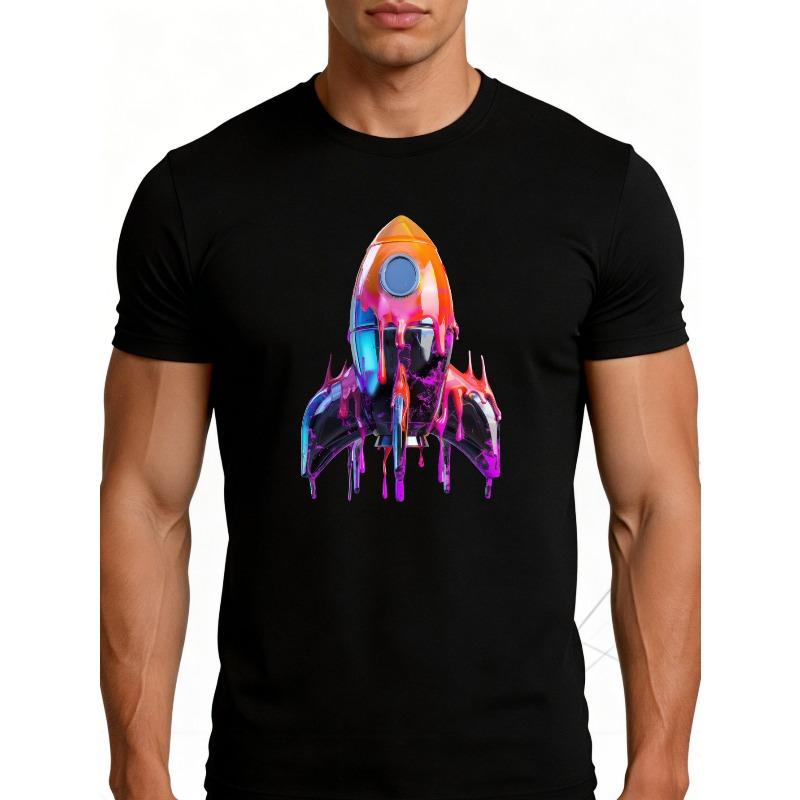 European sizes Colorful Abstract Rocket Design Men S T-Shirt Space Art Print Summer Casual Wear Gift for Tech Lovers And Astronaut Enthusiasts 4XL чорний
European sizes Colorful Abstract Rocket Design Men S T-Shirt Space Art Print Summer Casual Wear Gift for Tech Lovers And Astronaut Enthusiasts 4XL чорний