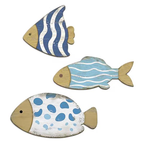 3 Pcs Wood Fish Nautical Wall Decor Beach Coastal Fish Wall Art Rustic Fish Hanging Sculpture for Bathroom Lake House Decor 3pcs
3 Pcs Wood Fish Nautical Wall Decor Beach Coastal Fish Wall Art Rustic Fish Hanging Sculpture for Bathroom Lake House Decor 3pcs