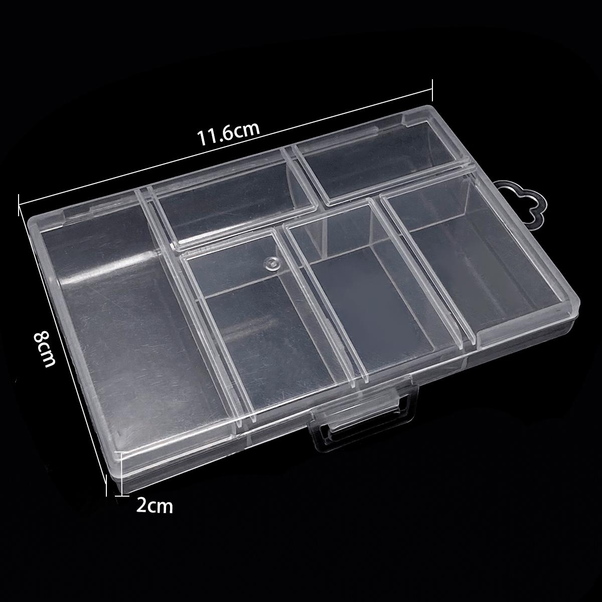 Регулируемая коробка для хранения ювелирных изделий, пластиковая коробка для хранения из ПВХ, держатель, прозрачный ювелирный инструмент, портативный контейнер-органайзер 11.6x8x2cm 1pc
Регулируемая коробка для хранения ювелирных изделий, пластиковая коробка для хранения из ПВХ, держатель, прозрачный ювелирный инструмент, портативный контейнер-органайзер 11.6x8x2cm 1pc