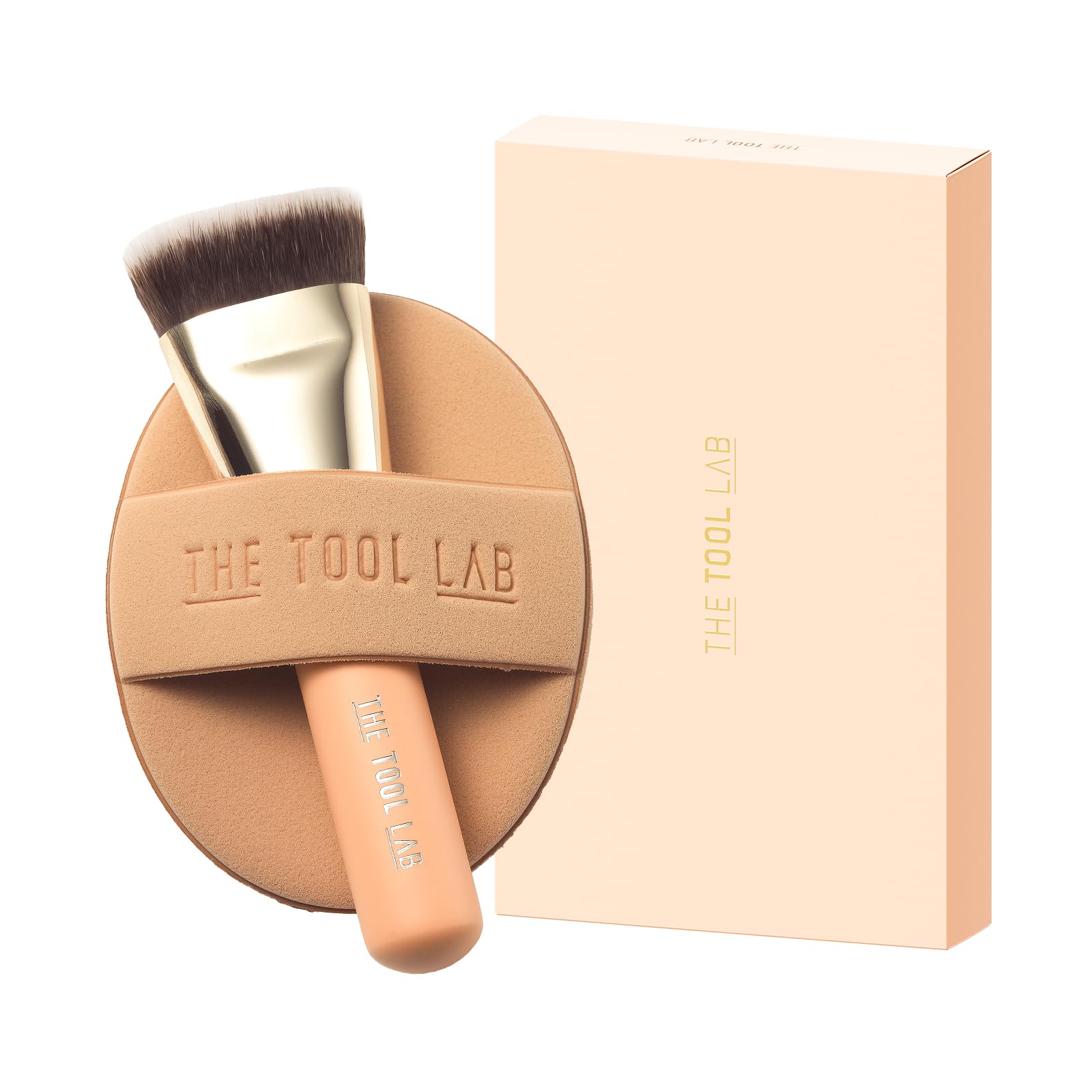 THE TOOL LAB Super Close Fitting Duo Smooth Type Premium Base Makeup Set Compatible with Cream and Powder Foundation inch Flat Top Blending Sponge and бежевий
THE TOOL LAB Super Close Fitting Duo Smooth Type Premium Base Makeup Set Compatible with Cream and Powder Foundation inch Flat Top Blending Sponge and бежевий