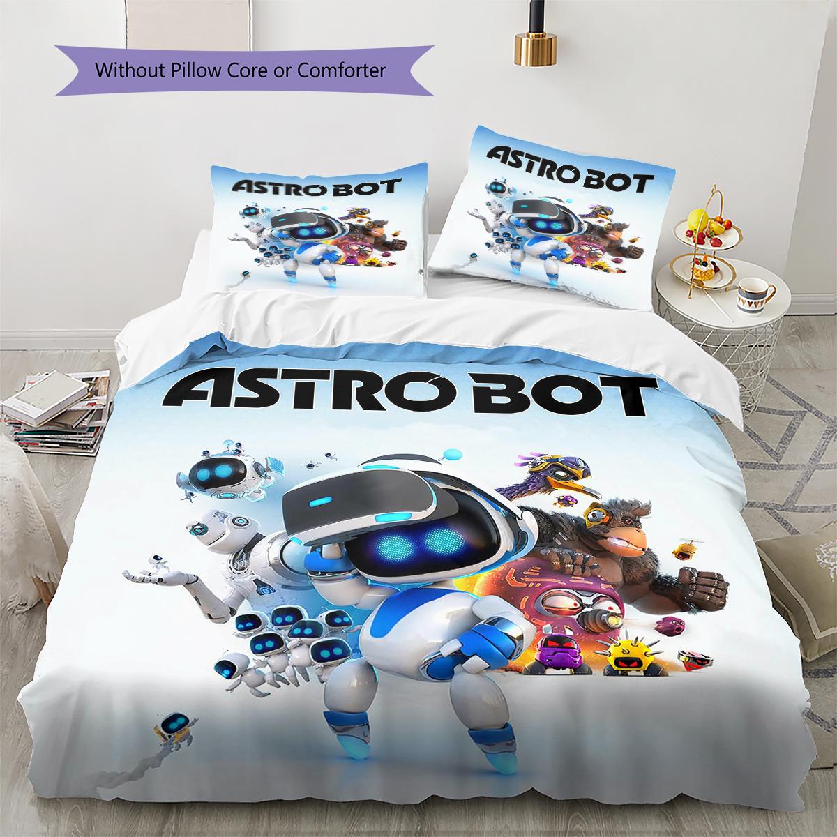 Постільна білизна з візерунком ASTRO BOT, Комплект ковдри, Підковдра, Наволочка, Домашній подарунок на День народження (1 * підковдра + 2 * наволочка, без наповнювача) 155x200cm
Постільна білизна з візерунком ASTRO BOT, Комплект ковдри, Підковдра, Наволочка, Домашній подарунок на День народження (1 * підковдра + 2 * наволочка, без наповнювача) 155x200cm