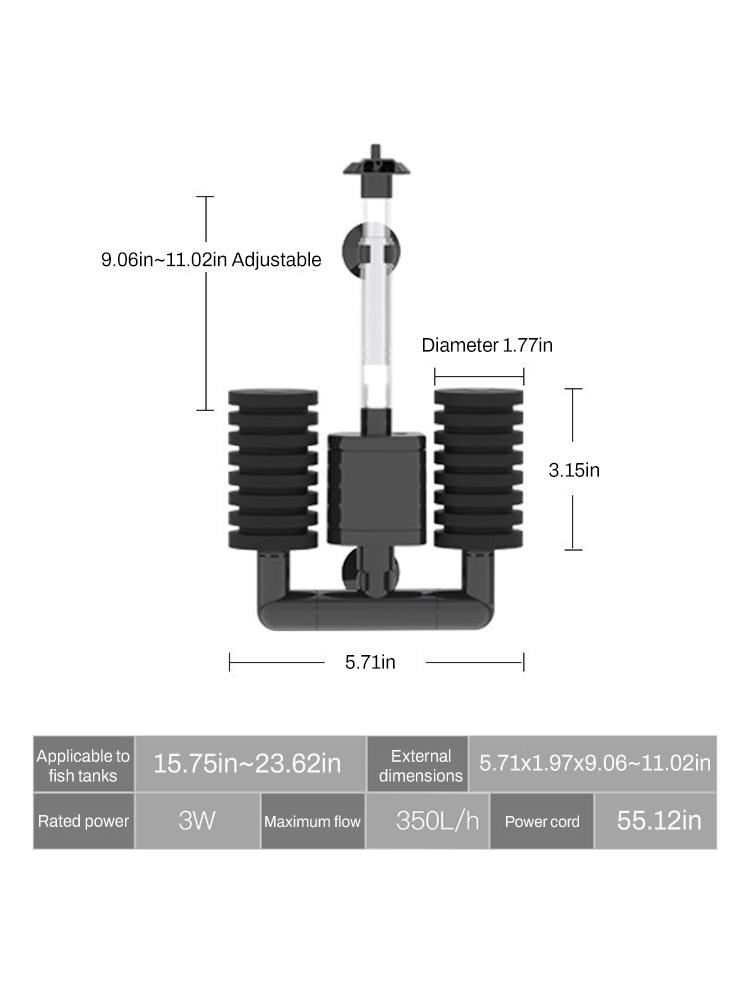 Аквариумный воздушный насос скиммер / Биохимический губчатый фильтр С воздушным насосом, Аквариумный фильтр для аквариума, Воздушный насос скиммер
Аквариумный воздушный насос скиммер / Биохимический губчатый фильтр С воздушным насосом, Аквариумный фильтр для аквариума, Воздушный насос скиммер