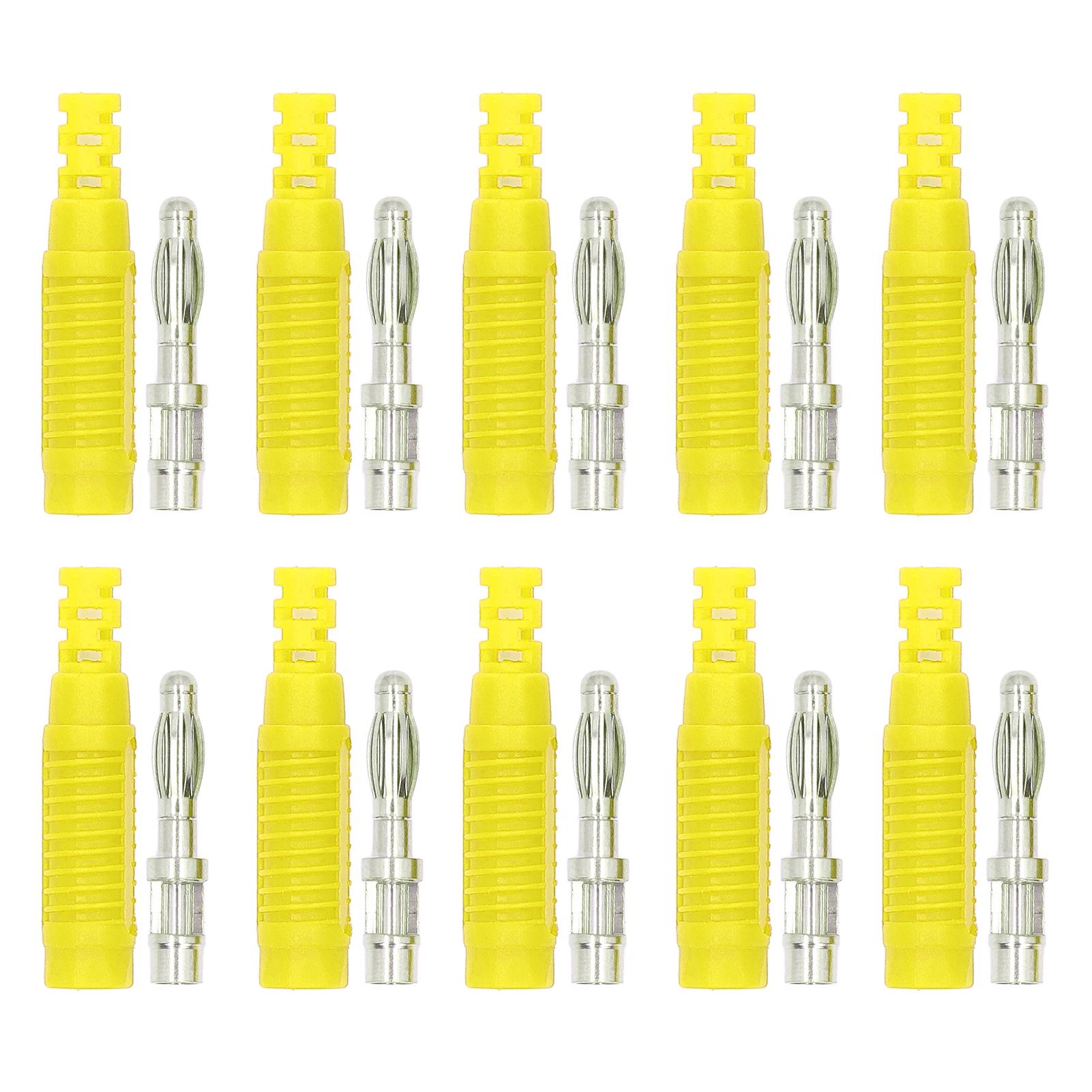 10 Set Banana Male Plug Brass PA Jack Connector Press Fit Insulation Tube Probe Adapter жовтий
10 Set Banana Male Plug Brass PA Jack Connector Press Fit Insulation Tube Probe Adapter жовтий