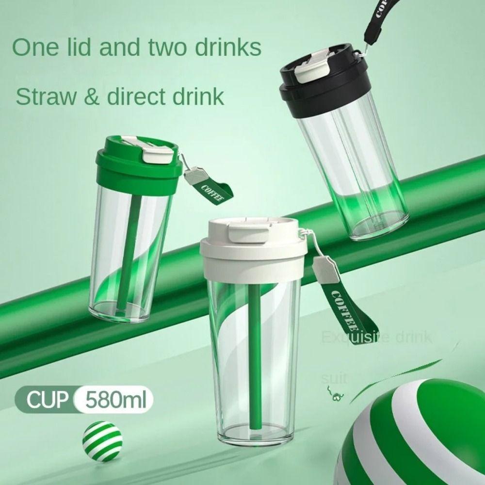 with Straw Sports Water Bottle Transparent Fitness Drinking Cups Portable Sport Tea Cup Kids green-style 2
with Straw Sports Water Bottle Transparent Fitness Drinking Cups Portable Sport Tea Cup Kids green-style 2