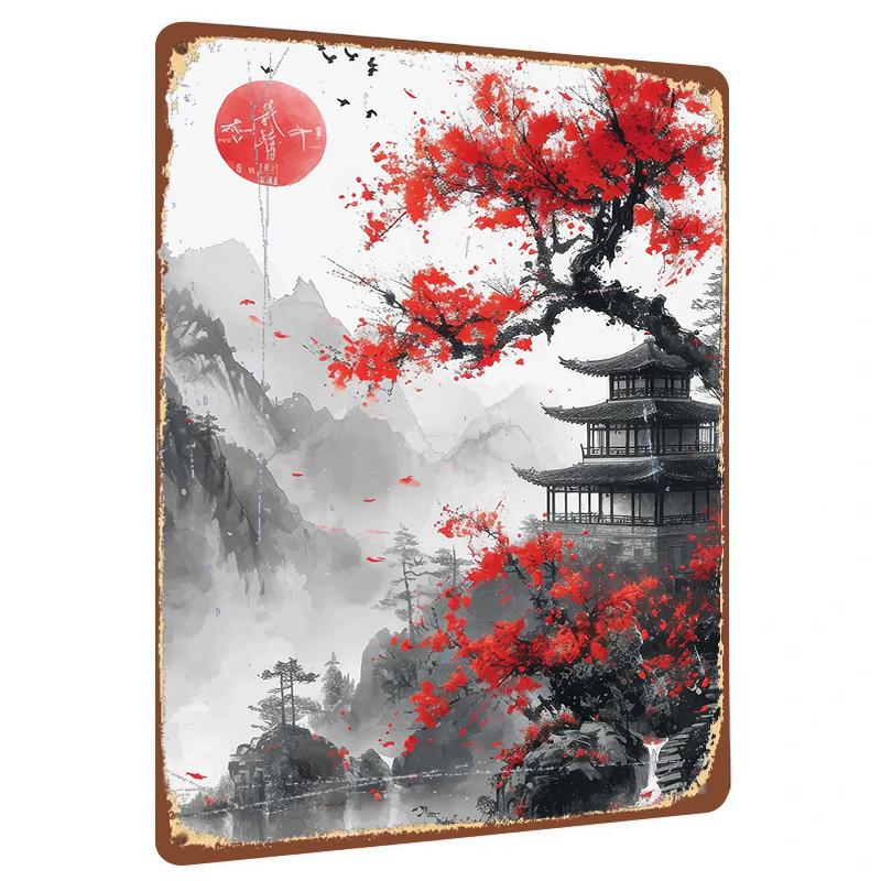 Chinese Style Landscape Pavilion Red Maple Metal Iron Painting Living Room Study Wall Art Decor Hanging Ornament 20x30cm(7.8x11.8inch)
Chinese Style Landscape Pavilion Red Maple Metal Iron Painting Living Room Study Wall Art Decor Hanging Ornament 20x30cm(7.8x11.8inch)