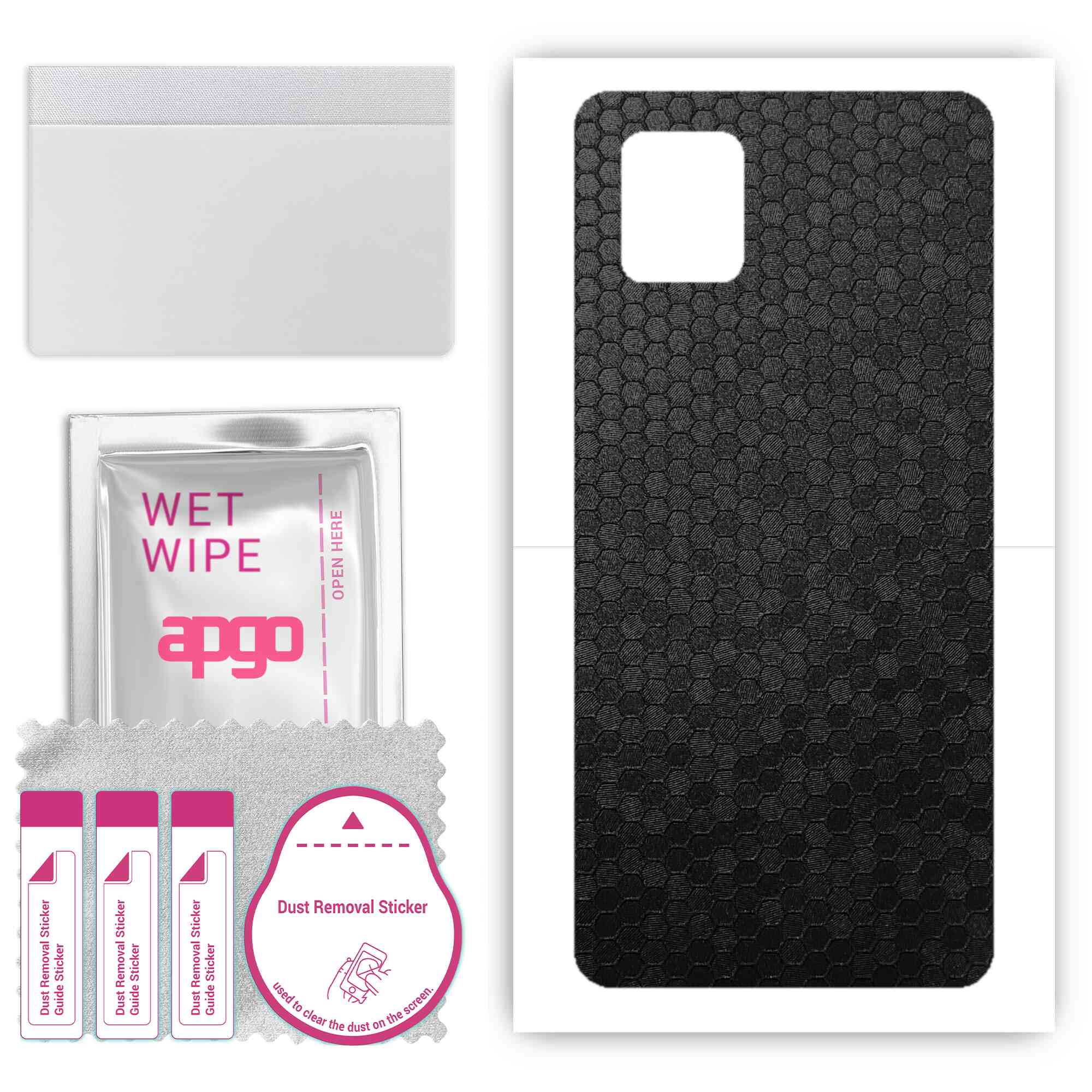 apgo Protective Skin Sticker for the back compatible with Samsung Galaxy Note 10 Lite, Wrap Film, Foil, Vinyl - Pattern Black Honeycomb
apgo Protective Skin Sticker for the back compatible with Samsung Galaxy Note 10 Lite, Wrap Film, Foil, Vinyl - Pattern Black Honeycomb