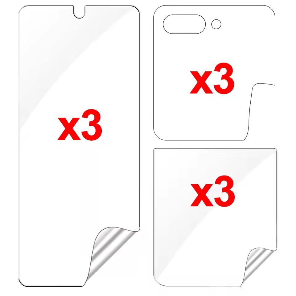 9in1 Hydrogel Film Front Back Full Coverage Screen Protectors for Samsung Galaxy Z Flip 7 6 4 3 5 HD Clear Films for Z Flip 7 6 For Z Flip3
9in1 Hydrogel Film Front Back Full Coverage Screen Protectors for Samsung Galaxy Z Flip 7 6 4 3 5 HD Clear Films for Z Flip 7 6 For Z Flip3