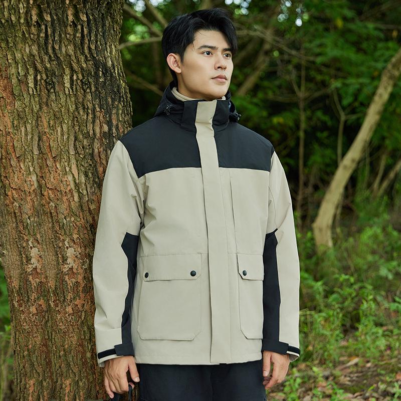 Unisex Winter Hooded Waterproof Windproof Three-in-One Mountaineering Jacket Small хакі
Unisex Winter Hooded Waterproof Windproof Three-in-One Mountaineering Jacket Small хакі