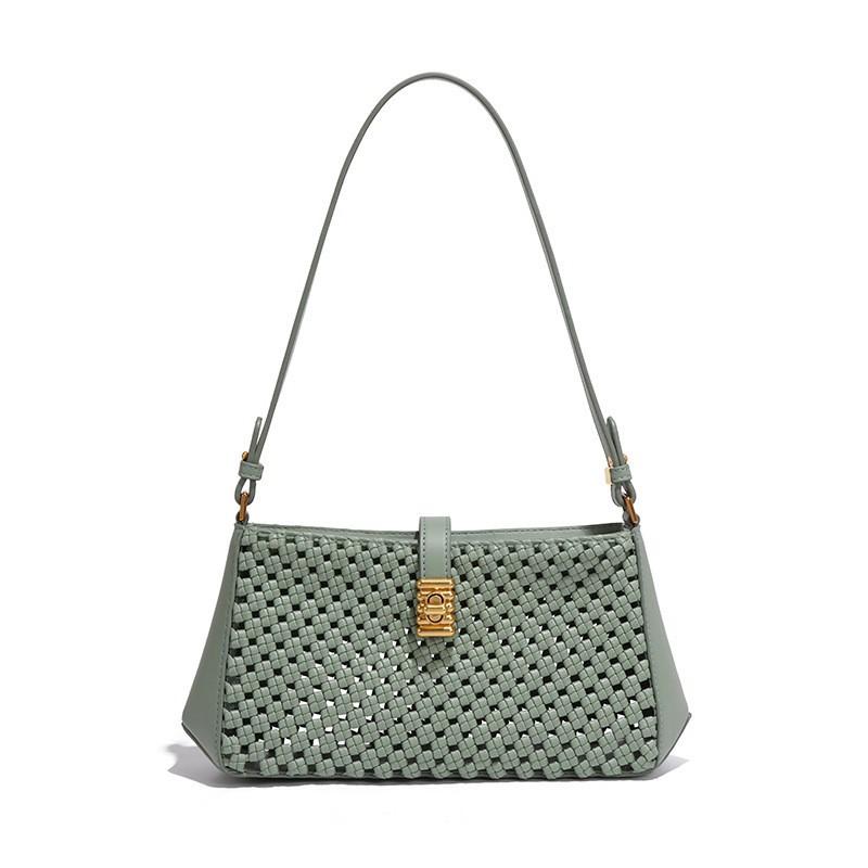 Bags All-matching Temperament Handbag Hollow Fabric PU Texture Shoulder Bag Trendy Fresh Underarm
Bags All-matching Temperament Handbag Hollow Fabric PU Texture Shoulder Bag Trendy Fresh Underarm