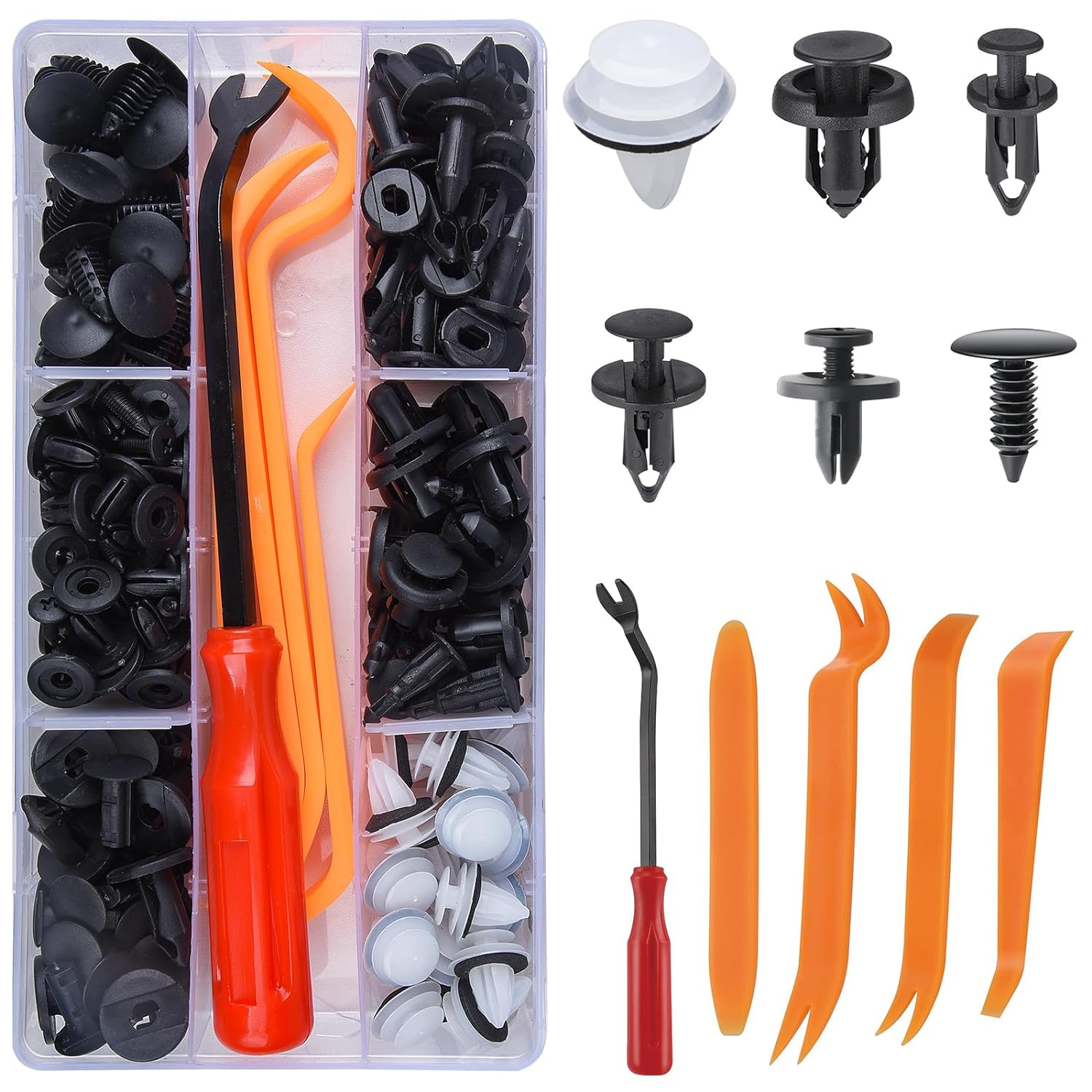 155PCS Universal Automotive Buckle Set Plastic Nylon Bumper Anchors 6 Types Boxed New Product
155PCS Universal Automotive Buckle Set Plastic Nylon Bumper Anchors 6 Types Boxed New Product