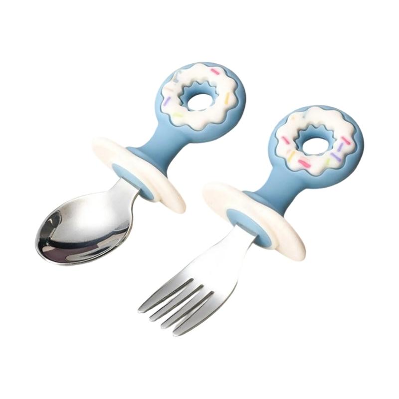 2pcs/3pcs Baby Spoon Fork Feeding Set Silicone Anti Choke First Feeding Utensils Toddler Spoon Cutlery Flatware Set синій
2pcs/3pcs Baby Spoon Fork Feeding Set Silicone Anti Choke First Feeding Utensils Toddler Spoon Cutlery Flatware Set синій