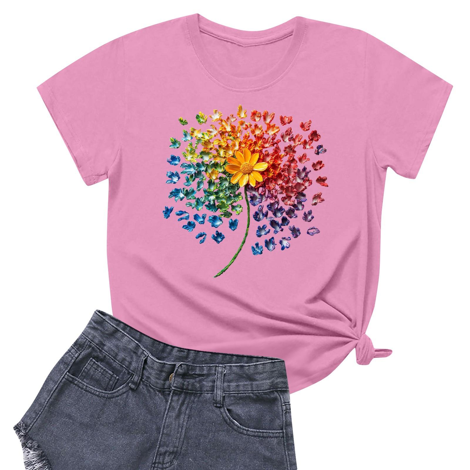 Женская повседневная футболка с круглым вырезом и короткими рукавами с принтом M розовый
Женская повседневная футболка с круглым вырезом и короткими рукавами с принтом M розовый