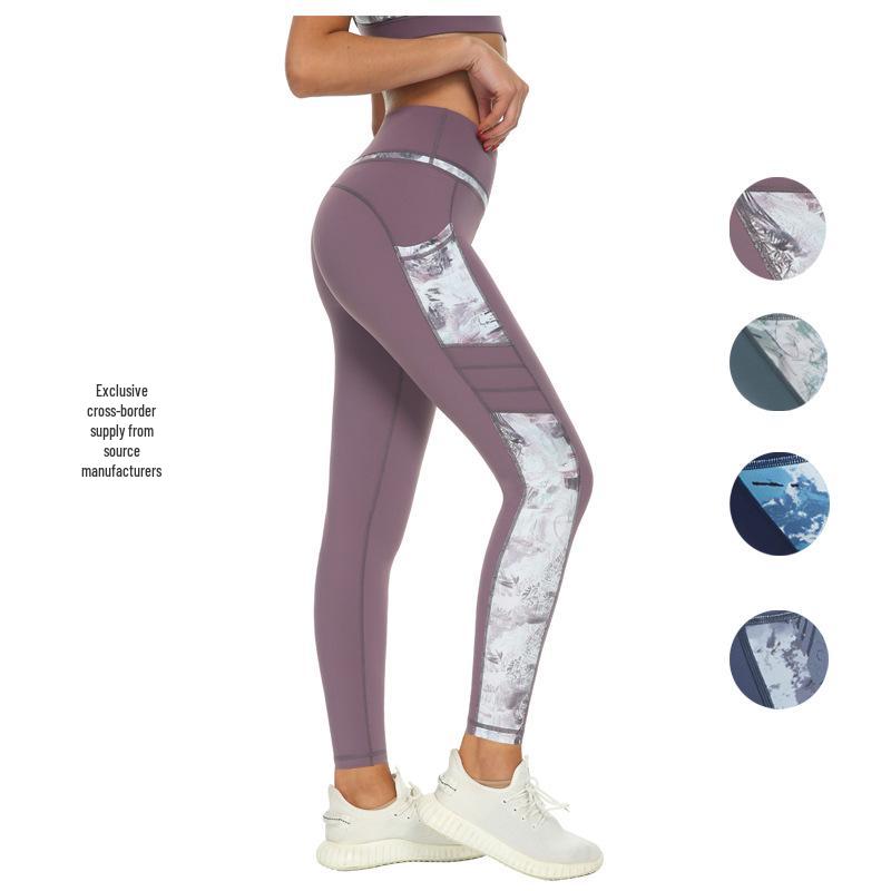 European-American Women s High-Waisted Pocket Spliced Yoga Leggings Large рожевий
European-American Women s High-Waisted Pocket Spliced Yoga Leggings Large рожевий