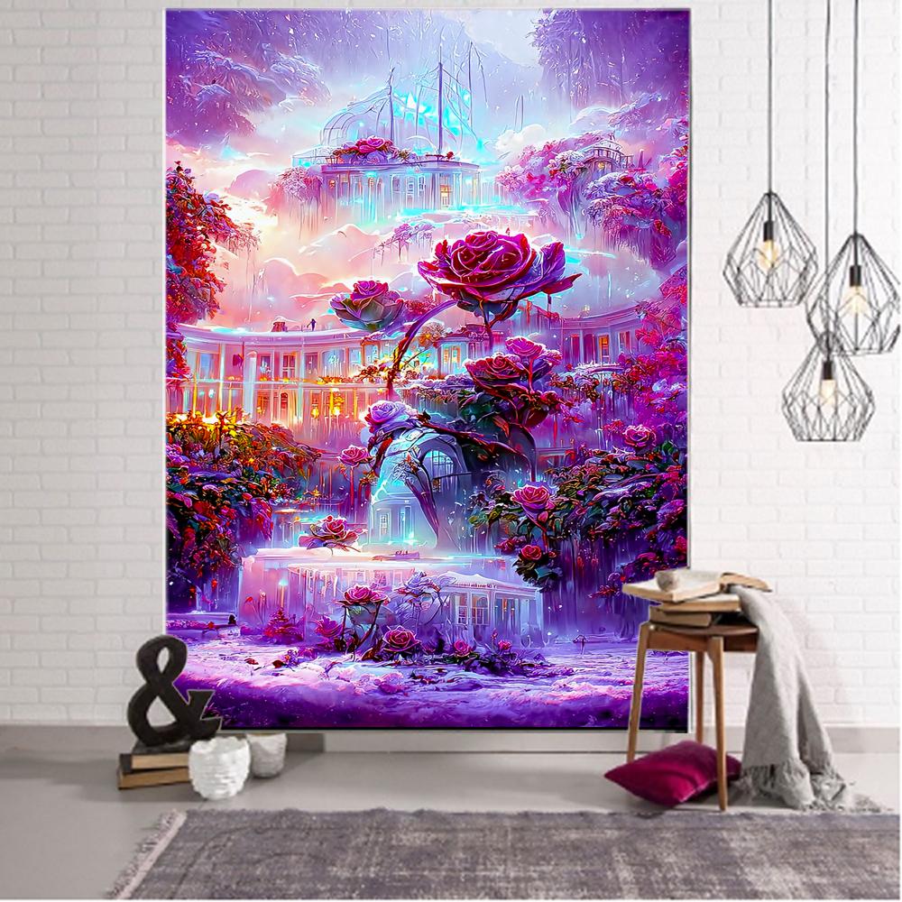 Dream Landscape Print Tapestry for Bedroom Living Room Dorm Aesthetic Reactive Psychedelic Castle Floral Tapestry Wall Hanging 74x94cm(29x37in)
Dream Landscape Print Tapestry for Bedroom Living Room Dorm Aesthetic Reactive Psychedelic Castle Floral Tapestry Wall Hanging 74x94cm(29x37in)