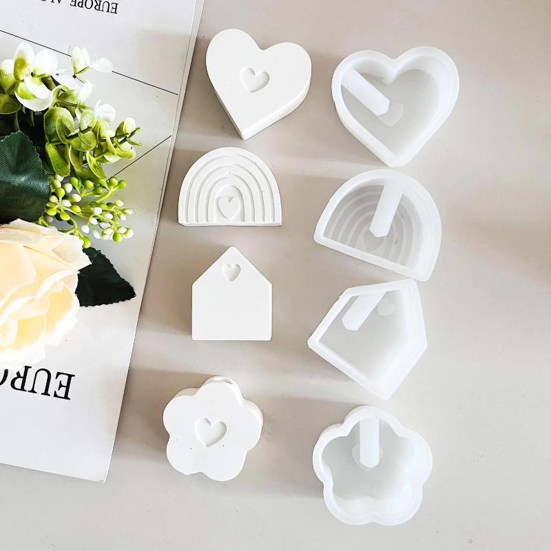 DIY 3D Flower Vase Mold Silicone Fashion Rainbow House Heart Shape Mould for Creative Home Decor And Gardening
DIY 3D Flower Vase Mold Silicone Fashion Rainbow House Heart Shape Mould for Creative Home Decor And Gardening