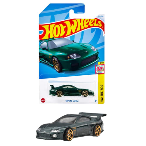 Hot Wheels Basic Car Toyota Supra игрушечная мини-машинка для детей от 3 лет и старше зеленая HXR24
Hot Wheels Basic Car Toyota Supra игрушечная мини-машинка для детей от 3 лет и старше зеленая HXR24