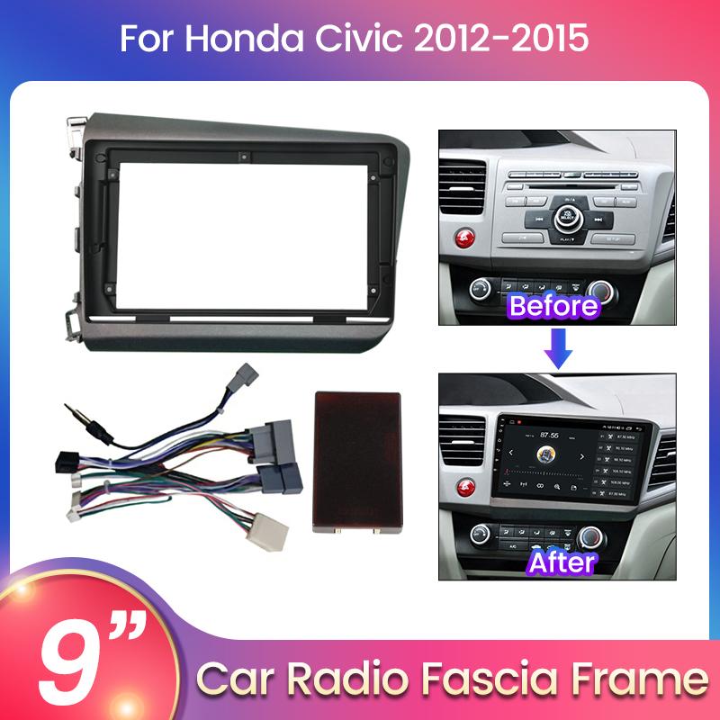 Car accessories - Frame set for mounting 9-inch Honda Civic 2012-2015 Car Multimedia Radio Center Panel Frame Kit Cable CANBUS Protocol Box Frame
Car accessories - Frame set for mounting 9-inch Honda Civic 2012-2015 Car Multimedia Radio Center Panel Frame Kit Cable CANBUS Protocol Box Frame