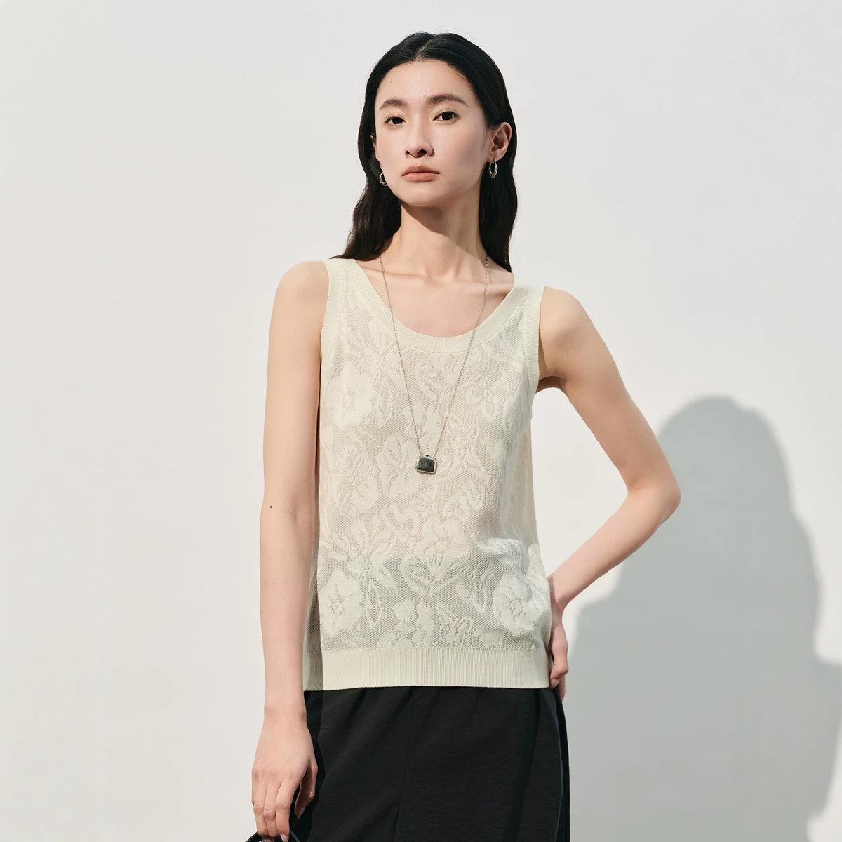 Elegant Women s Silk Jacquard Sleeveless Knit Top - High-Quality Summer Style XL (62.5-70 kg) білий
Elegant Women s Silk Jacquard Sleeveless Knit Top - High-Quality Summer Style XL (62.5-70 kg) білий