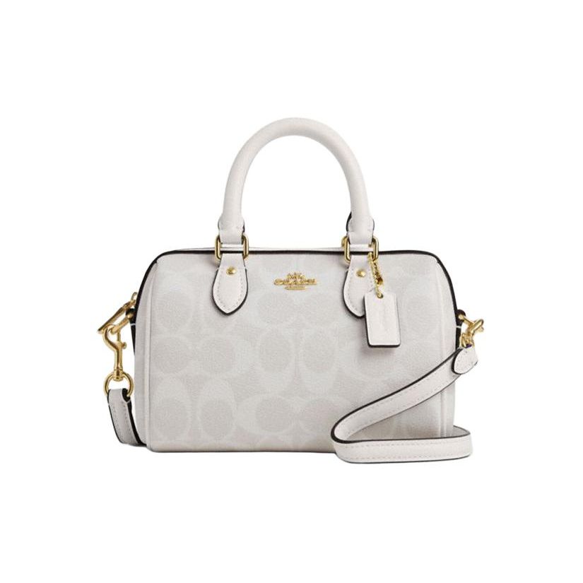 Coach Rowan 18 Classic Monogram Zip Closure PVC Faux Leather Shoulder Crossbody Handbag Small Women Handbag White CS183-IMRFF Basic Set (Bag+Dust Bag)
Coach Rowan 18 Classic Monogram Zip Closure PVC Faux Leather Shoulder Crossbody Handbag Small Women Handbag White CS183-IMRFF Basic Set (Bag+Dust Bag)