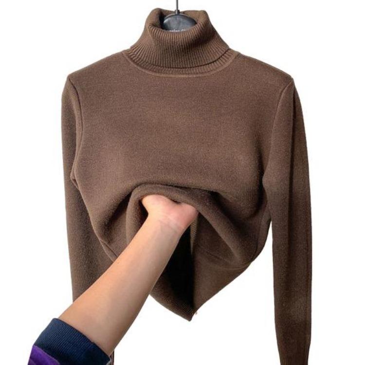 Warm Fleece Lined Turtleneck Sweater for Women Thickened Knitwear Long Sleeve Knitting Tops Solid Color Winter Autumn XL
Warm Fleece Lined Turtleneck Sweater for Women Thickened Knitwear Long Sleeve Knitting Tops Solid Color Winter Autumn XL