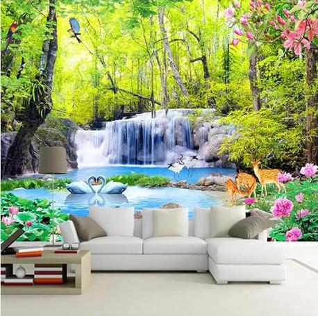 Forest Waterfall 3d Wallpaper Natural Scenery Wall Mural Living Room Bedroom Background Decorative Mural 200 cm(W) x 140 cm(H)
Forest Waterfall 3d Wallpaper Natural Scenery Wall Mural Living Room Bedroom Background Decorative Mural 200 cm(W) x 140 cm(H)