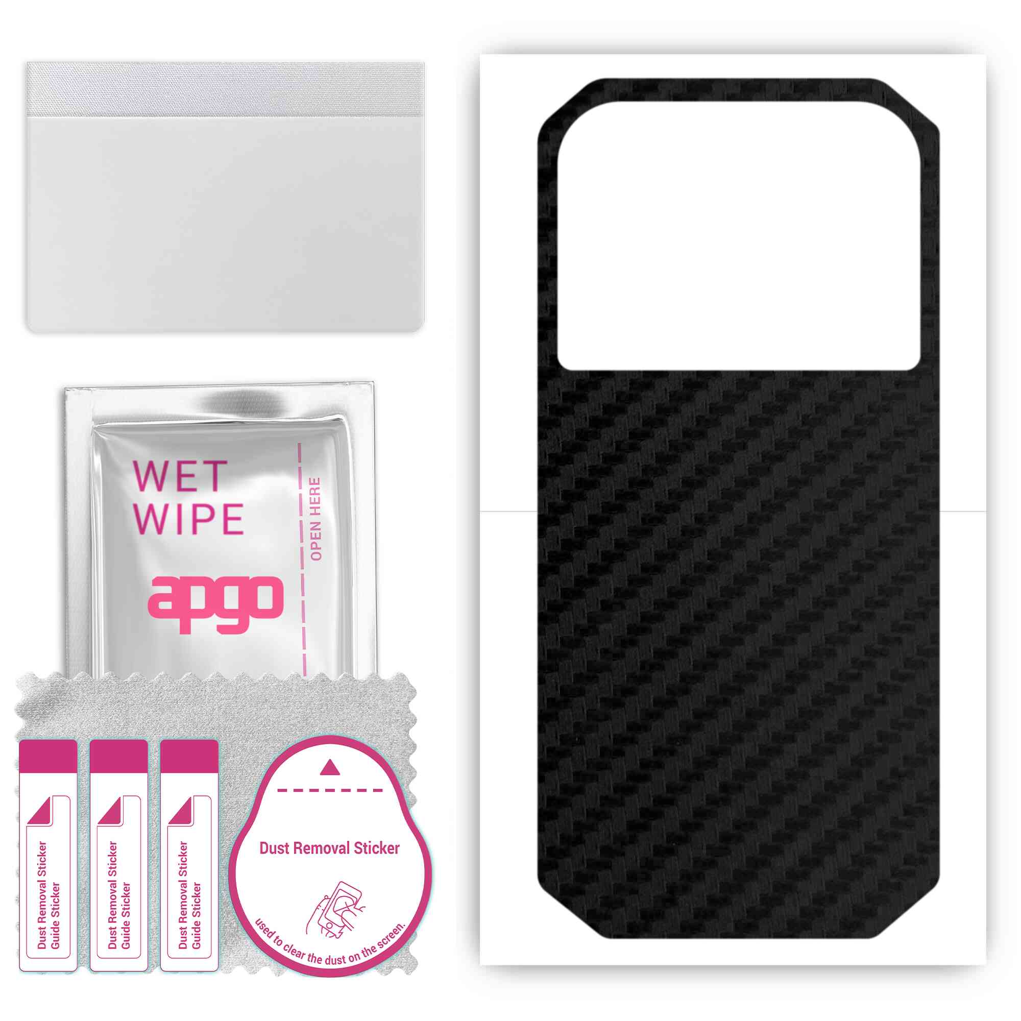 apgo Protective Skin Sticker for the back compatible with Doogee S30, Wrap Film, Foil, Vinyl - Pattern Carbon Black
apgo Protective Skin Sticker for the back compatible with Doogee S30, Wrap Film, Foil, Vinyl - Pattern Carbon Black