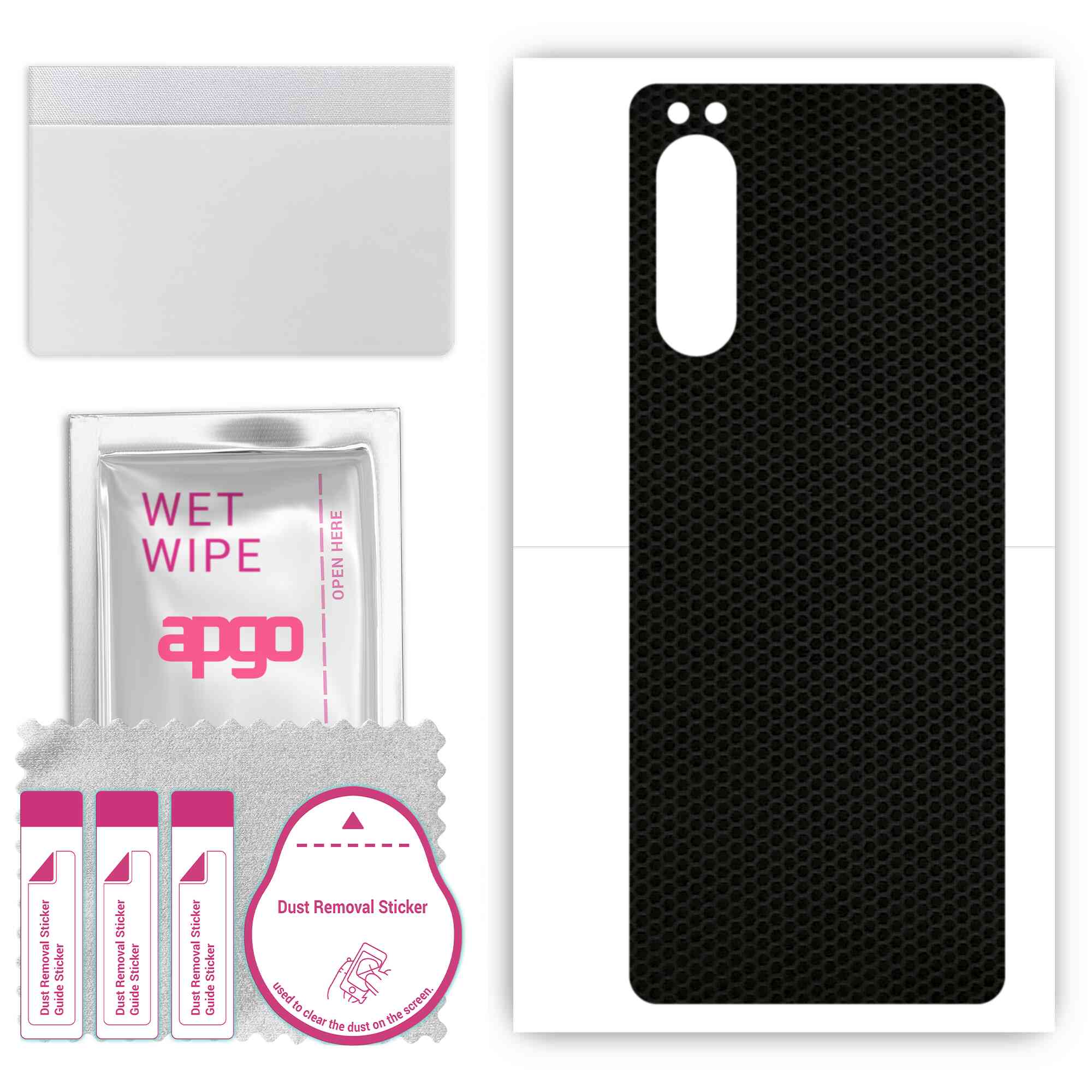 apgo Protective Skin Sticker for the back compatible with Sony Xperia 5 II XQ-AS42, Wrap Film, Foil, Vinyl - Pattern Matrix
apgo Protective Skin Sticker for the back compatible with Sony Xperia 5 II XQ-AS42, Wrap Film, Foil, Vinyl - Pattern Matrix