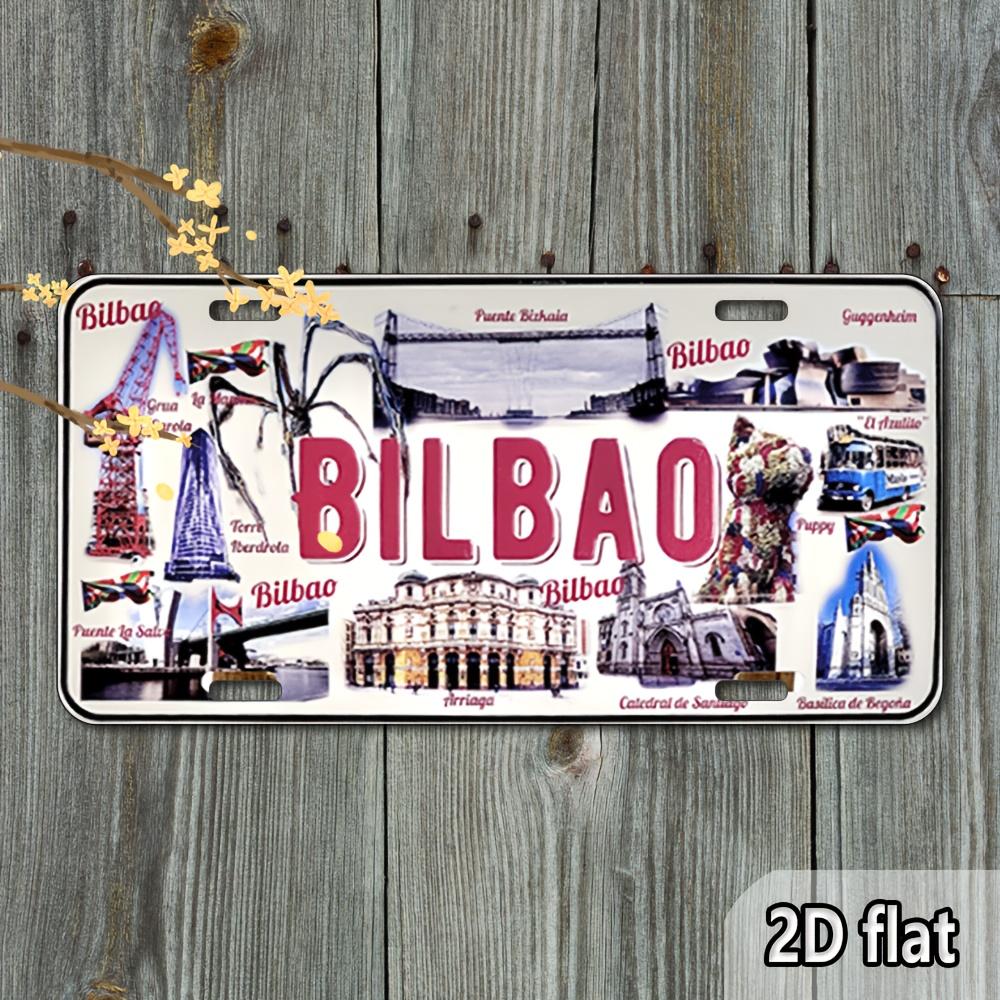 2D Flat, Retro Bilbao Spain-Themed Metal Wall Art Sign - 6x12 Inch Vintage Spanish City Decor with Guggenheim Museum Design 15x30cm(5.9x7.8inch)
2D Flat, Retro Bilbao Spain-Themed Metal Wall Art Sign - 6x12 Inch Vintage Spanish City Decor with Guggenheim Museum Design 15x30cm(5.9x7.8inch)