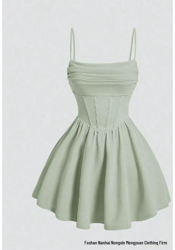 2025 Women s Ruffled Bodice Slim Fit Skating Mini Dress with Thin Straps M світло-зелений колір
2025 Women s Ruffled Bodice Slim Fit Skating Mini Dress with Thin Straps M світло-зелений колір